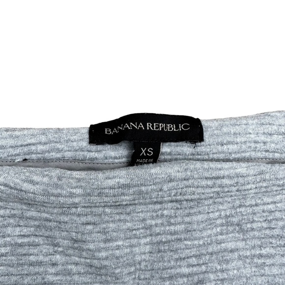 Banana Republic Sweater Womens Sweatshirt Ribbed Long Sleeve Gray Extra Small - Picture 5 of 11